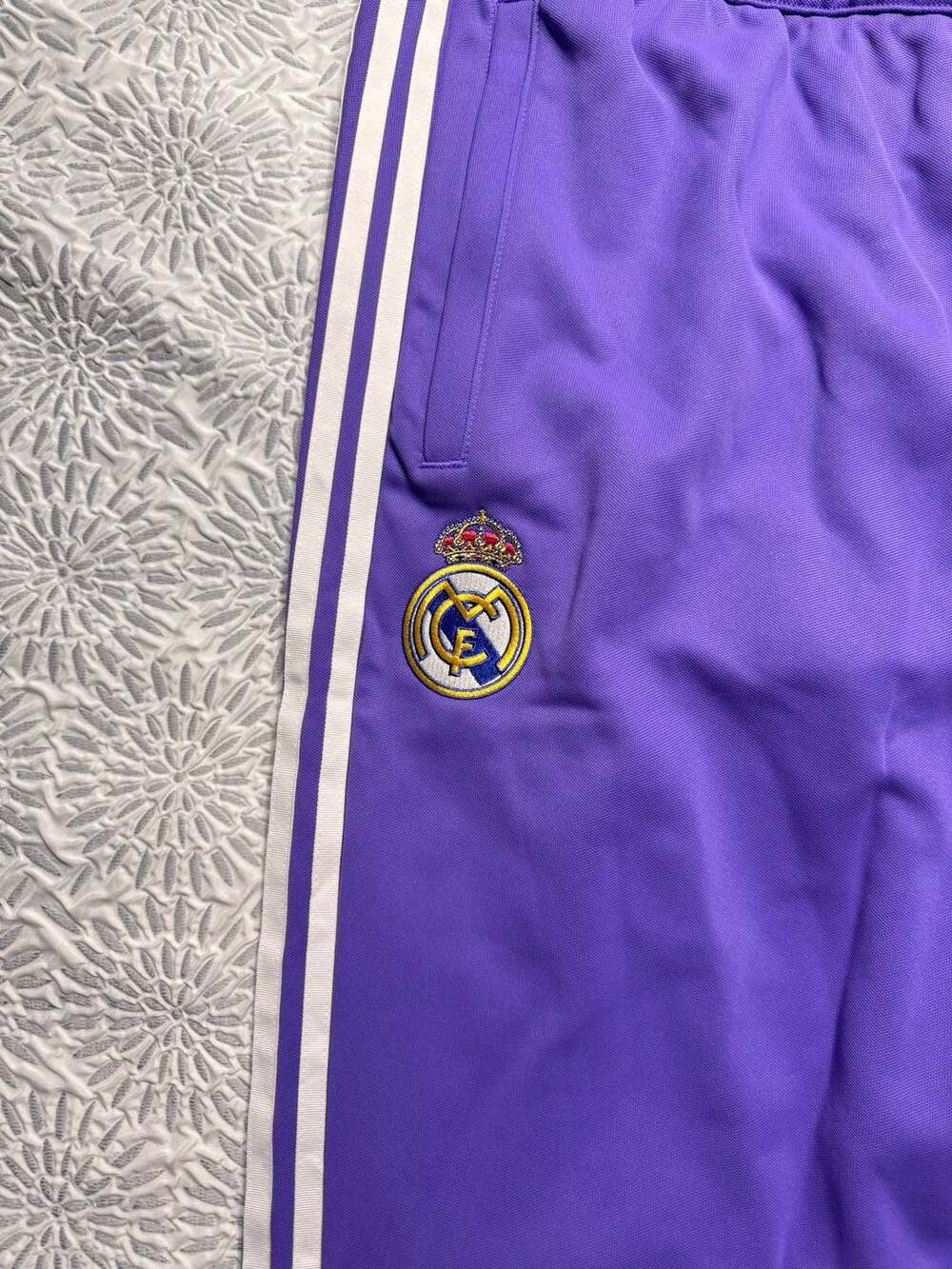 Adidas Originals Real Madrid Mens M Purple Track Pants KC7787